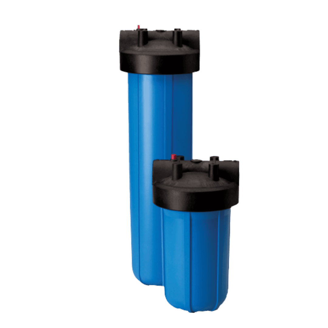 Outdoor water treatment system housed in a shed enclosure